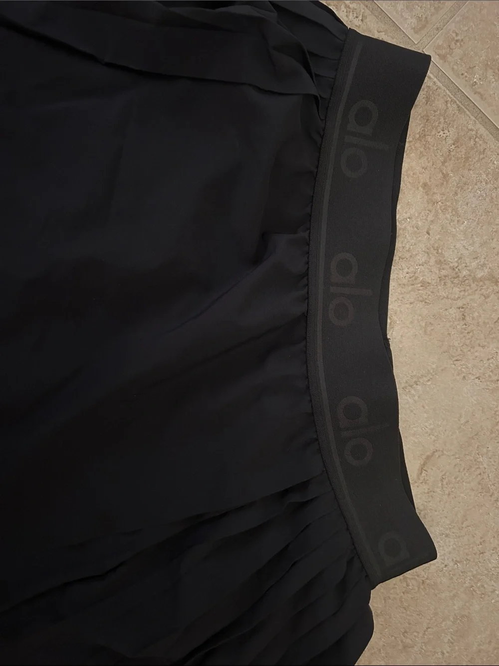 ALO Yoga Black Athletic Skirt with Built-in Shorts